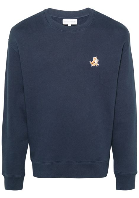 Blue Fox-motif sweatshirt - men MAISON KITSUNÉ | MM00313KM0307P476